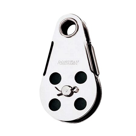 Ronstan Wire Block Tube Rivet Top Removable Nylatron Sheave RF103